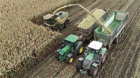 Mais H Ckseln Mit Krone Big X Reiher John Deere Fendt