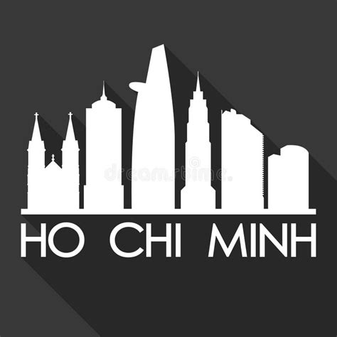 Ho Chi Minh Silhouette Design City Vector Art Stock Vector