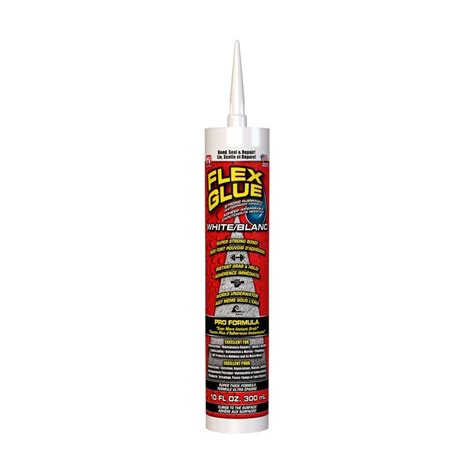 Flex Glue Pro Formula Strong Rubberized Waterproof Adhesive White 10 Oz The Home Depot Canada