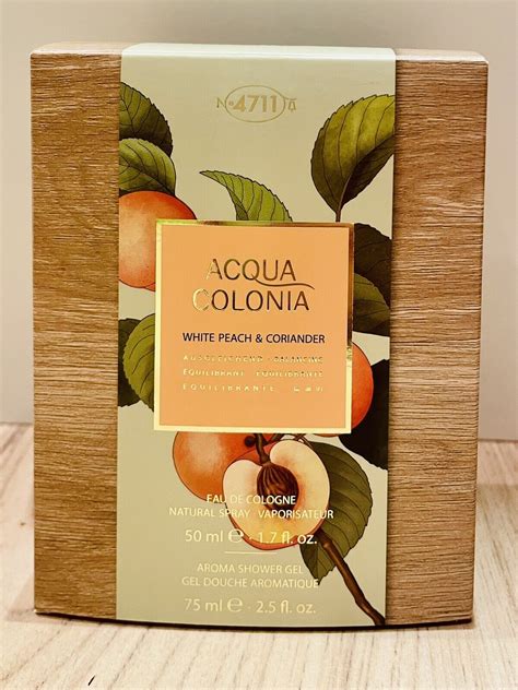 Acqua Colonia White Peach And Coriander Geschenkset Edc 50 Ml And Aroma