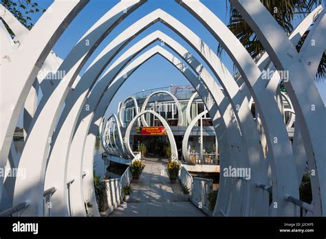 Vietnam, Hue. Song Huong Floating Restaurant, Perfume river Stock Photo ...