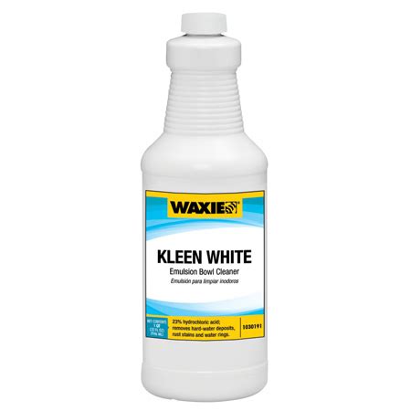 Waxie Kleen White Rtu Emulsion Bowl Cleaner Qt Valley Janitor