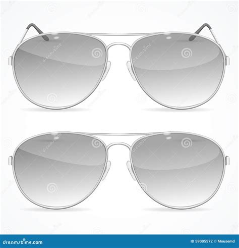 Aviator Sunglasses Set Vector Stock Vector Illustration Of Classic Cool 59005572