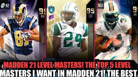 Madden Mut Level Master My Top Mut Level Master Players The Best