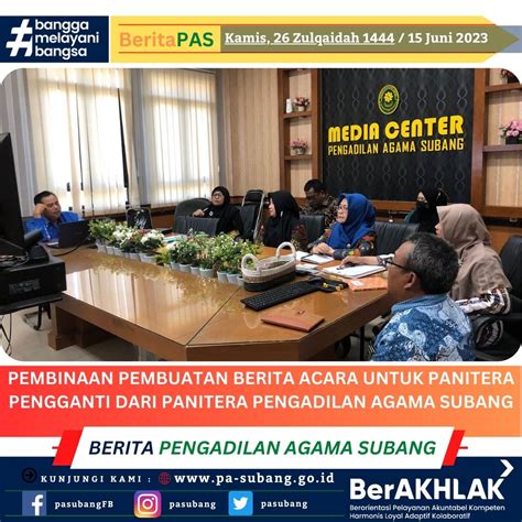 Pembinaan Pembuatan Berita Acara Untuk Panitera Pengganti Dari Panitera