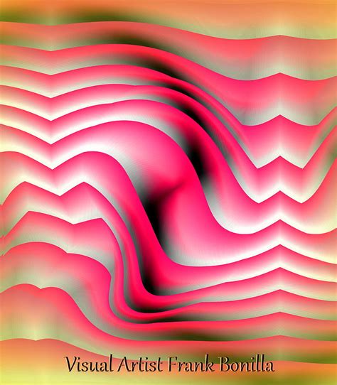 Red Wave Digital Art by Visual Artist Frank Bonilla