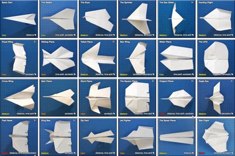 Types Of Paper Airplane Designs - Design Talk