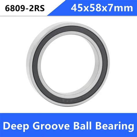 6809 2RS Two Side Rubber Seals Bearing 6809 Rs Ball Bearings 6809 Rs