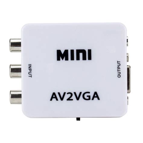 Buy Mini HD AV2VGA Video Converter Convertor Box AV RCA CVBS To VGA ...