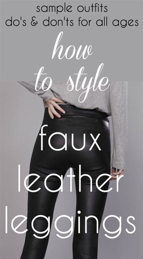 How To Style Faux Leather Leggings Artofit