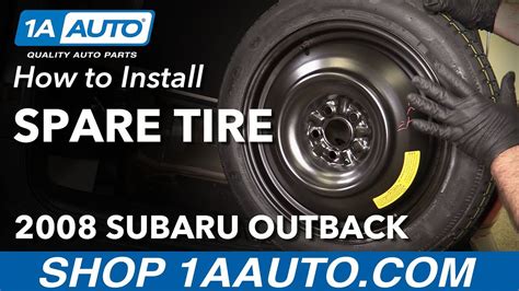 How To Spare Tire 04 09 Subaru Outback Youtube