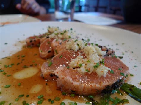 Yellowtail Tataki Hamachi Tataki Lightly Seared Slices Flickr