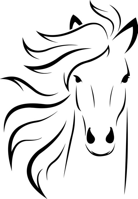 Clipart horse line art, Clipart horse line art Transparent FREE for download on WebStockReview 2022