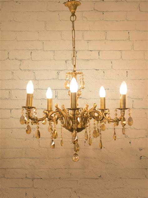 Buy Fos Lighting Brown Self Design Chandelier - Ceiling Lamps for Unisex 6557431 | Myntra