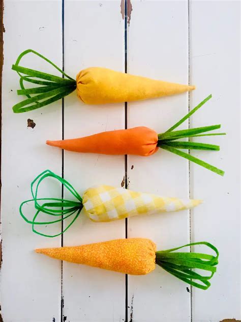 Diy Stuffed Fabric Carrots Free Pattern