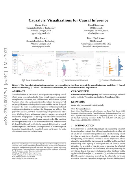 Pdf Causalvis Visualizations For Causal Inference