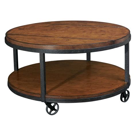 15 Collection Of Industrial Round Coffee Tables