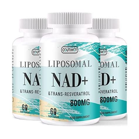 Supplément liposomal de NAD avec trans resvératrol 800mg par porti