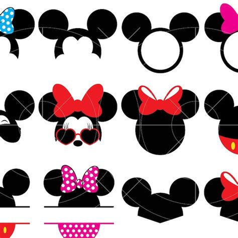 Mickey Mouse Outline Svg Etsy