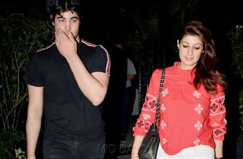 Photos: Aarav Bhatia's dinner date with mom Twinkle Khanna in Juhu