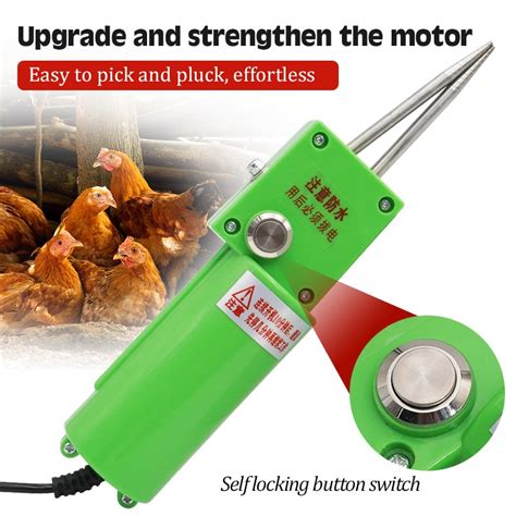 Set Handheld Electric Poultry Plucker Chicken Duck Goose Short Hair