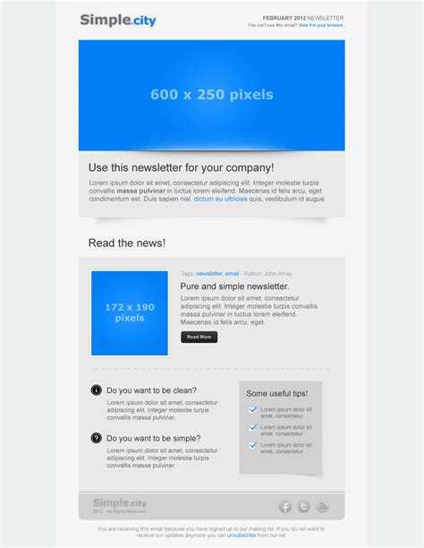 33 Best Email Template Designs for Download / Purchase | Free & Premium ...