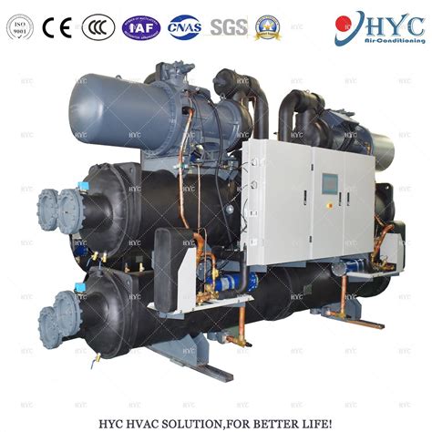 Hyc Indistrial Water Cooled Glycol Chiller R A Screw Compressors