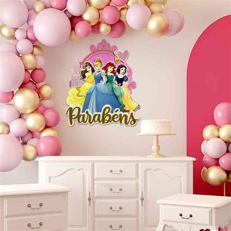 Painel Festa Infantil em EVA Princesas Para Aniversário