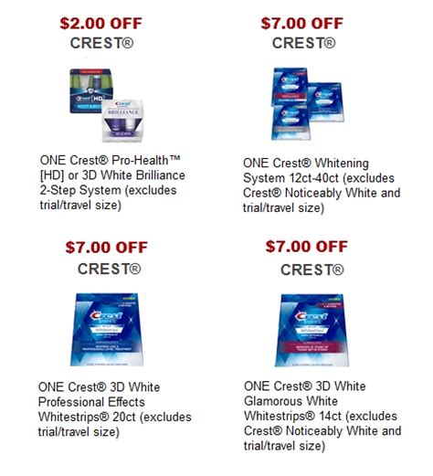 Crest Coupons | Coupon Network