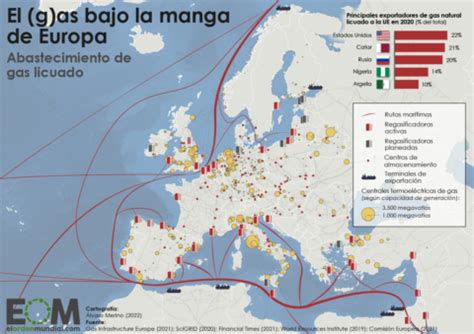 El Mapa Del Gas Natural Licuado En Europa Mapas De El Orden Mundial EOM