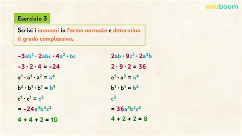 Grado Di Un Monomio Matematica Terza Media