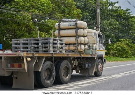 Editorial Use Only A Truck Powered By Lpg Gas With Green Tree