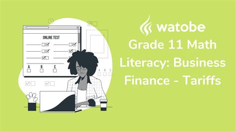 Grade Business Finance Math Literacy Tariffs Youtube