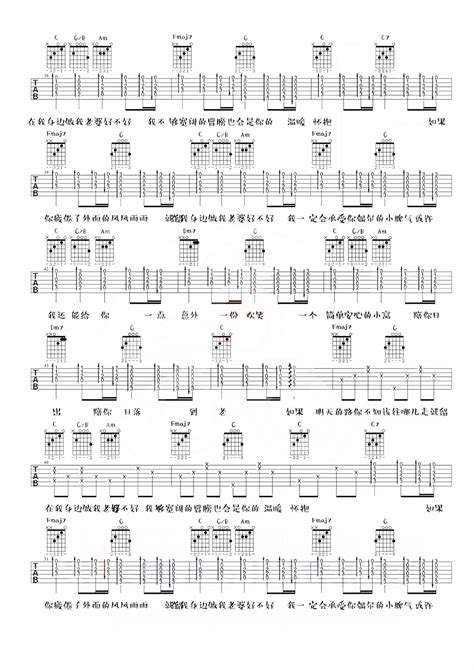 徐誉滕《做我老婆好不好》吉他谱 C调吉他弹唱谱 吉他弹唱 打谱啦