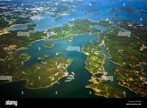 Finland, Islands and lakes near helsinki. Aerial Stock Photo - Alamy