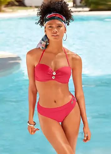 Bright Red Underwired Bandeau Bikini By Vivance By LASCANA Swimwear365