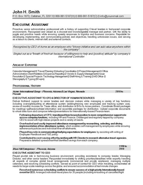 Executive Assistant Resume Template 2018 Examples Guide For 2024 I 2024