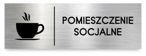 Tabliczka POMIESZCZENIE SOCJALNE 30x10 Cm DIBOND TAB DIB4 SOE Cena