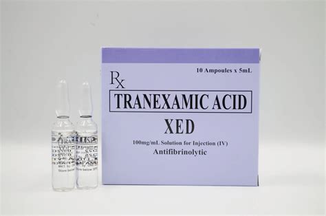 XED Tranexamic Acid 100mg ML Solution For IV Injection 5mL 10 S Price