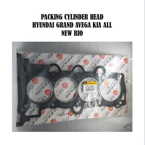 Jual Packing Cylinder Head Hyundai Grand Avega Kia All New Rio Kode My