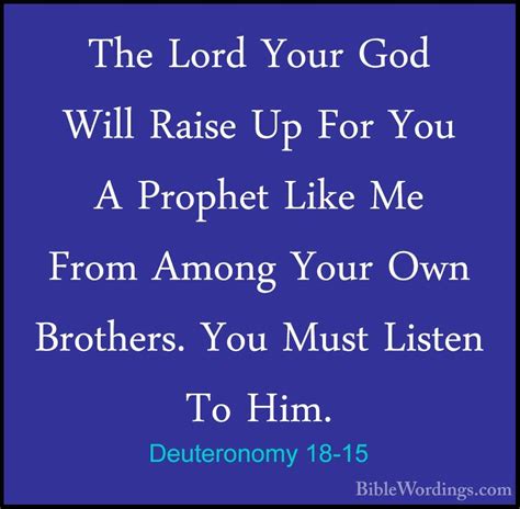 Deuteronomy 18 - Holy Bible English - BibleWordings.com