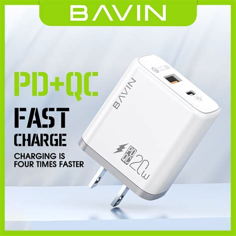 Bavin Pc W Pd Super Fast Charger Usb C Port Portable Size Adapter