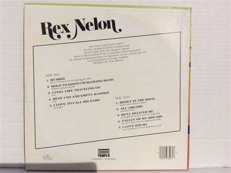 Rex Nelon Outstanding Bass Of The Nelons Vinyl Lp Temple Tem 8526 Mint