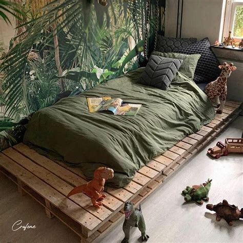 50 Adorable Pallet Bed Ideas You Will Love Crafome Pallet Bedframe