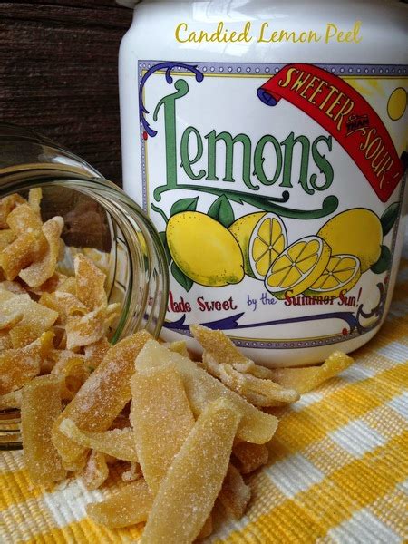 Candied Lemon Peel Recipe by Turnips2Tangerines - CookEatShare