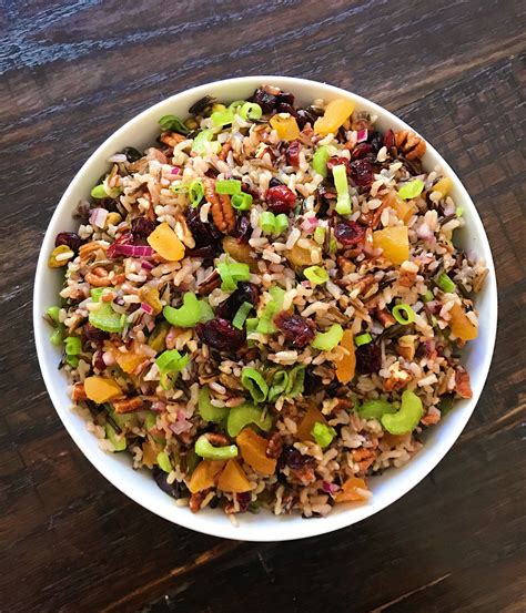 Wild Rice Salad With Cranberries And Pecans