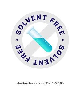 Solvent Free Product Vector Badge Icon Stock Vector Royalty Free