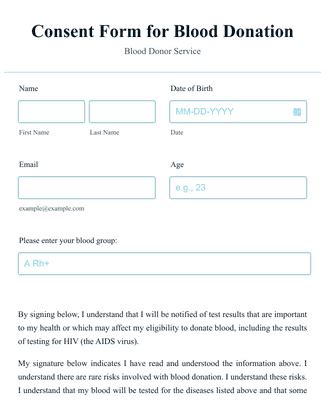 Blood Transfusion Consent Form Fill Out And Sign Printable Pdf Images