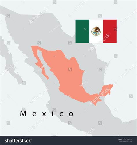 Mexico Map Flag Stock Vector Royalty Free 591321674 Shutterstock