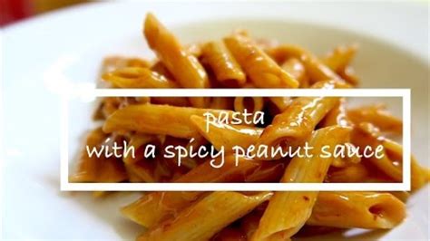 PASTA WITH SPICY PEANUT BUTTER SAUCE RECIPE - EasyFoodMaking.com